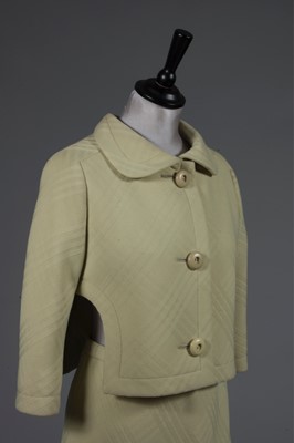 Lot 169 - A Pierre Cardin pistachio-green wool suit,...