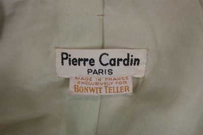 Lot 169 - A Pierre Cardin pistachio-green wool suit,...