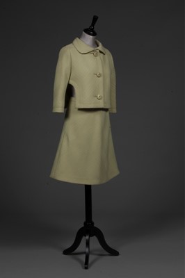 Lot 169 - A Pierre Cardin pistachio-green wool suit,...