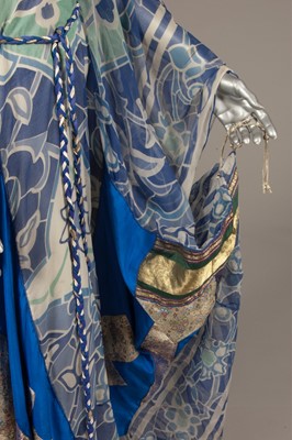 Lot 197 - A good Thea Porter printed chiffon and brocade...