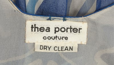 Lot 197 - A good Thea Porter printed chiffon and brocade...