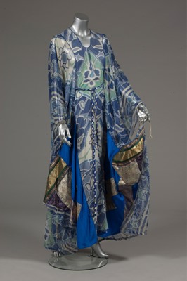 Lot 197 - A good Thea Porter printed chiffon and brocade...