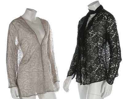 Lot 133 - A group of evening wear in winter tones,...