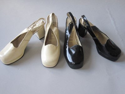 Lot 267 - Three pairs of Mary Quant shoes, late...