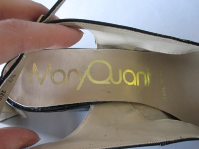 Lot 267 - Three pairs of Mary Quant shoes, late...