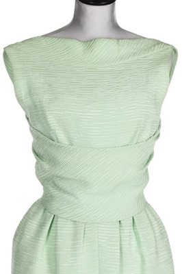 Lot 91 - A Givenchy couture peppermint green cloqué...