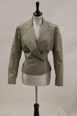 Lot 111 - An Azzedine Alaia finely checked wool jacket,...