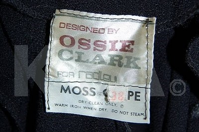 Lot 8 - A good Ossie Clark for Radley bee-striped moss...