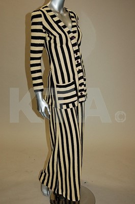 Lot 9 - A Biba knitted, striped ensemble, circa 1973,...