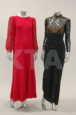 Lot 154 - Five evening gowns, mainly 1980s, including...