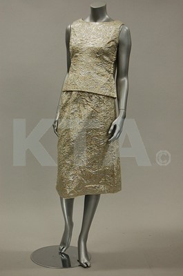 Lot 157 - A Balenciaga couture silver and gold...