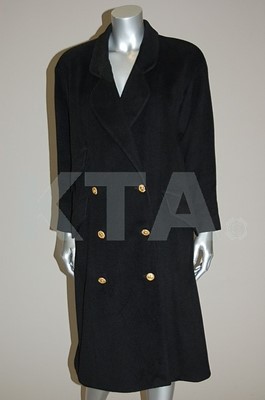 Lot 170 - A Chanel boutique black cashmere coat, late...
