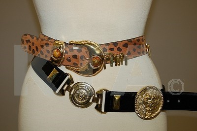 Lot 177 - A group of stylish belts, 1980s, approx. 37...