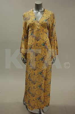 Lot 184 - A Biba printed crepe de chine wrap-around...