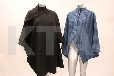 Lot 200 - Two Madame Gres capes and a blouse, 1970s,...