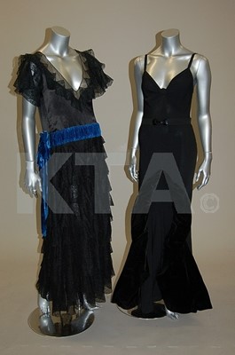 Lot 210 - Three 1930s evening gowns, comprising: pale...