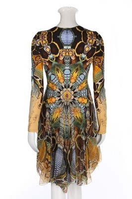 Lot 215 - An Alexander McQueen reptile-print jersey and...