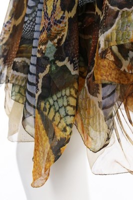 Lot 215 - An Alexander McQueen reptile-print jersey and...