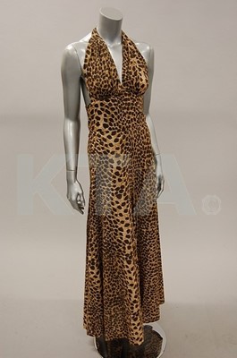 Lot 271 - A Biba leopard print nylon maxi-dress, mid...