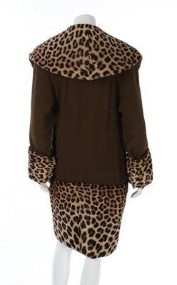 Lot 218 - Barbra Streisand's 'Funny Girl' brown wool and...