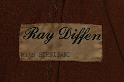 Lot 218 - Barbra Streisand's 'Funny Girl' brown wool and...