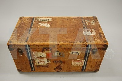 Lot 288 - A Louis Vuitton leather cabin trunk, probably...