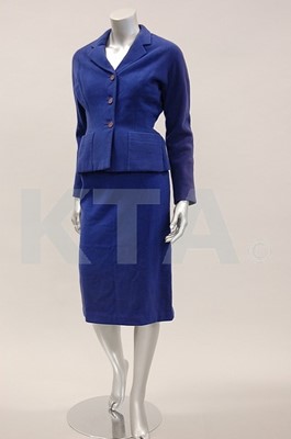 Lot 308 - A Dior London lapiz-blue wool suit, early...