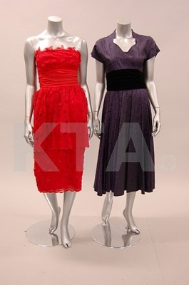 Lot 330 - Five Frank Usher evening ensembles, late 1950s-...