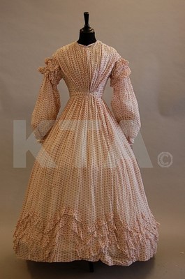 Lot 33 - Two summer gowns, 1850s-60s, comprising:...