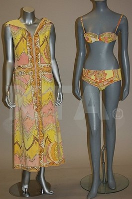 Lot 36 - An Emilio Pucci printed cotton bikini, 1960s,...