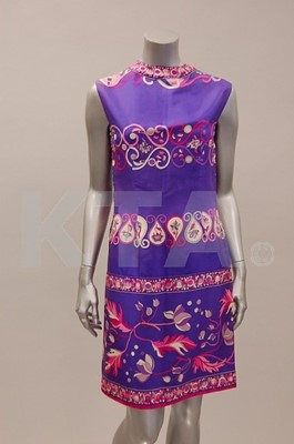 Lot 351 - An Emilio Pucci printed silk foulard dress,...