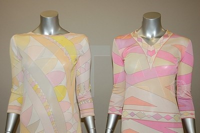 Lot 37 - Two Emilio Pucci printed silk jersey mini...