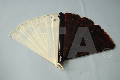 Lot 368 - A tortoiseshell brisfan, circa 1860, together...