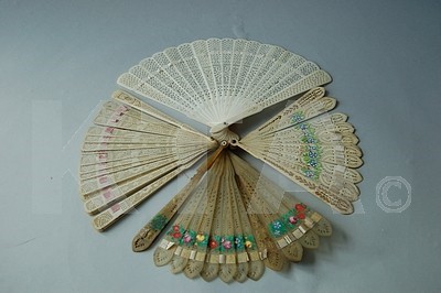 Lot 371 - A group of brisfans, early 19th century,...