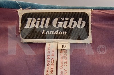 Lot 32 - A Bill Gibb azure velvet Highland ensemble,...
