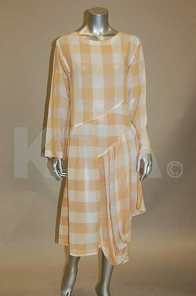 Lot 45 - A Comme des Garcons gingham cotton dress,...