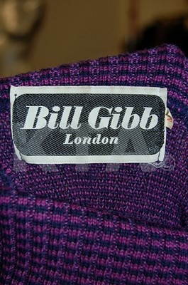 Lot 74 - A Bill Gibb/Kaffe Fassett chevron striped coat,...