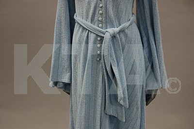 Lot 82 - A Biba blue towelling robe, early 1970s, with...