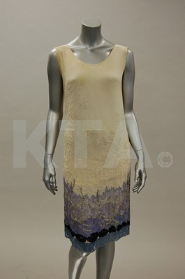 Lot 6 - Three dresses, 1925-30, comprising: yellow...