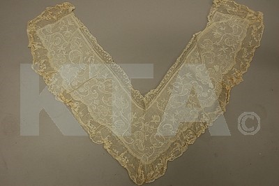 Lot 99 - Two Dresden/whitework embroidered muslin...