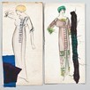 Lot 25 - Two fashion sketches from the Poiret studio,...