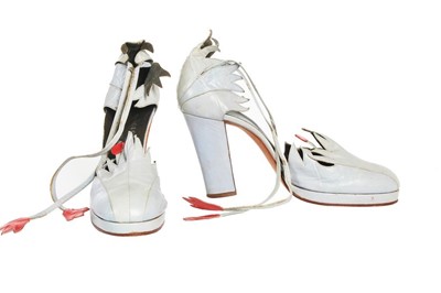 Lot 152 - A pair of rare Manolo Blahnik for Zapata...