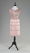 Lot 90 - A pale pink cocktail gown, probably Dior,...