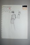 Lot 21 - Yves Saint Laurent fashion sketches,...