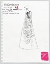 Lot 20 - Yves Saint Laurent fashion sketches,...