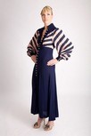 Lot 165 - An Ossie Clark for Radley navy and pink moss...