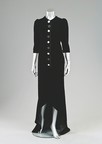 Lot 176 - An Yves Saint Laurent black velvet and lace...