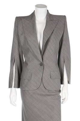 Lot 197 - A Givenchy by Alexander McQueen couture suit,...