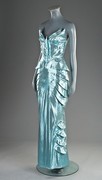 Lot 183 - A Thierry Mugler metallic-blue evening...