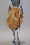 Lot 207 - A Comme des Garcons brown paper bag skirt in...